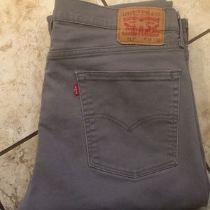 Men’s Levi’s 513  slim straight gray jeans 36x32
